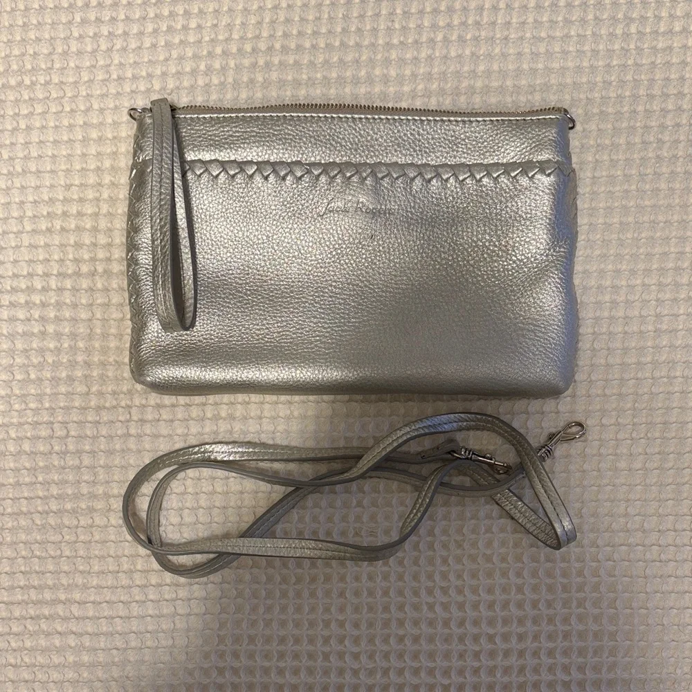Jack Rogers Metallic Silver Wristlet - Picture 6 of 6